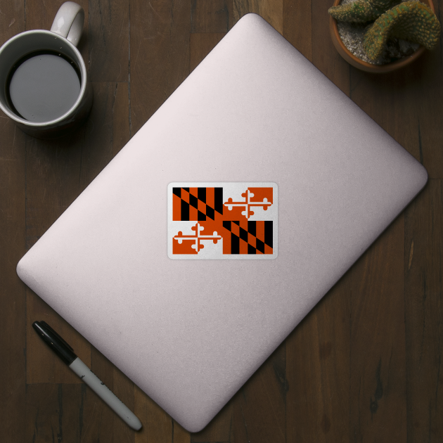 Baltimore Orioles Theme Maryland Flag Baseball by baysideremix